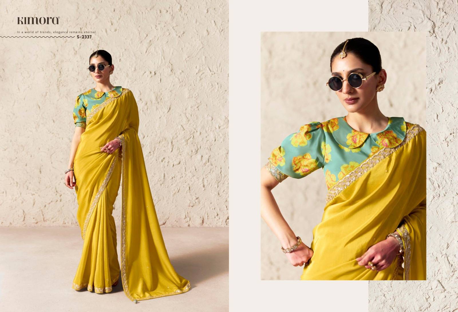 Rangat Vol-4 By Kimora Fashion 2331 To 2345 Series COLORFUL BEAUTIFUL FANCY PARTY WEAR & TRADITIONAL WEAR SAREES AT WHOLESALE PRICE